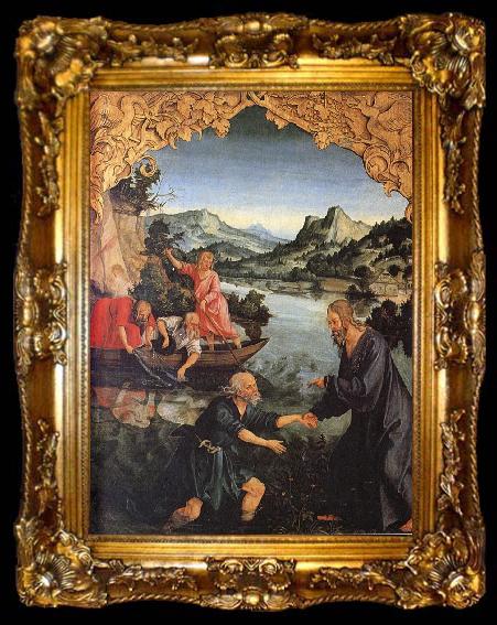 framed  Hans Suss von Kulmbach The Calling of St.Peter, ta009-2